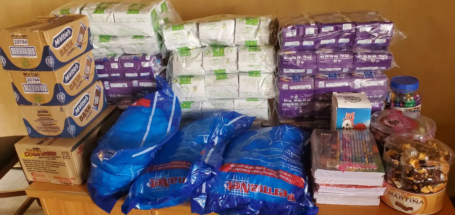 Commodities ready for distribution